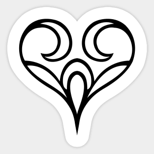 Abstract Heart Sticker